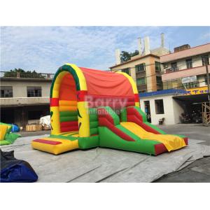 China Clearance Inflatable Bouncer , Beautiful Jump House With Small Slide supplier