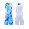 Reversible Basketball Jersey With Athletic Shorts , Practice Sports Training Uniforms For Men