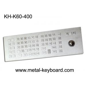 Weather - Proof Industrial Keyboard with Trackball , Kiosk trackball keyboard Metal