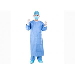 China Non Woven Disposable Surgical Gown Reinforced 18 - 65gsm supplier