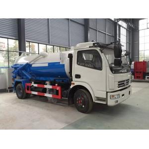 120hp Sewer Jetter Truck , Dongfeng Suction Sewage Truck 8 Ton 8cbm