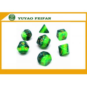 Different Colors Play Gaming Accessories 10 Sided Marble Polyhedral Dice D10 Set