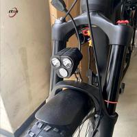China Rechargeable Front Electric Bicycle Light Flood Beam Waterproof OEM ODM on sale