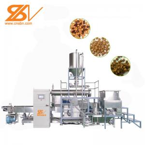 China Automatic Cat Pet Dog Food Making Machine Dry Feed Extrusion supplier