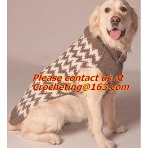 China Multicolor wool knit dog coat pet sweater, knit dog coat, wool dog sweat, High quality supplier