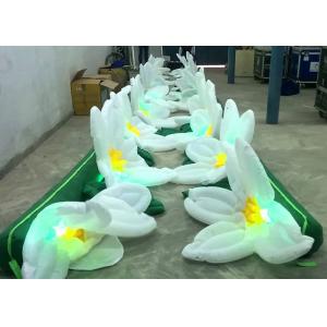 Giant Flower Inflatable Advertising Products With LED , Inflatable Flower Chain Decoration