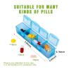 China Factory direct sale bottle electronics timing box alarm dispenser pill timer 4 Times a Day 7 Day Pill Box 28 pc wholesale