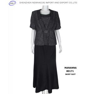 China Plus size long skirt black skirt suit wholesale