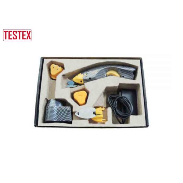 China Les ciseaux électriques de tissu de couleur de tissu de découpeuse faite sur commande témoin avec la batterie ou l'a/c ont actionné supplier