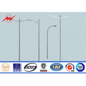 China 6m Dual Outreach Eco Powder Coating Outside Driveway Light Pole 160km/h Wind Speed supplier