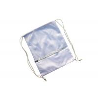 China Polyester Mesh Cinch Sack Bag Custom Drawstring Backpack 30cm*35cm on sale
