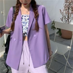 China Casual Mid Length Loose Chiffon Ladies Suit Blazers supplier