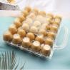 China disposable plastic clear 30 holes chicken egg tray with handle wholesale