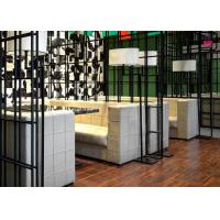 China Square Pattern Hotel Fast Food Restaurant Seating , Custom Restaurant Booths U Shaped on sale