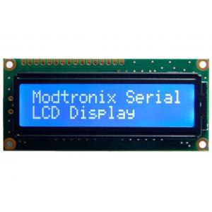 China Blue Negative 16x2 Lcd Module , White LED Lcd Character Display Wide Viewing Angle supplier