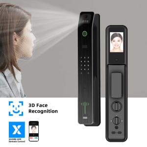 China Night Vision Face Recognition Door Lock 80mm Smart Digital Locks supplier
