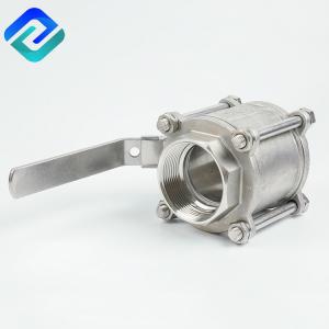China Lost Wax Casting 1000PSI 3PC Ball Valve 180C Threaded End Valve supplier