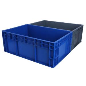 China Heavy Duty Durable Solid Box Crate Stackable Plastic Logistic Crate Euro Storage Box Euro Standard Transport Use Plastic Logistics Box | Stackable Solid Crate For Heavy Load Applications wholesale