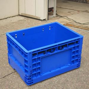 China Auto Plastic Logistics Box High Load Auto Parts Foldable Solid Box Heavy-Duty Recyclable PP Plastic Crate Logistic Stackable Crate wholesale