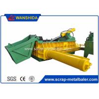 China Customized PLC Control Hydraulic Metal Baler Machine Round Packing Block Or Square Bale on sale