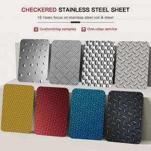 China SS304 Stainless Steel Checkered Plate 5mm 6mm Decorative Stainless Steel Sheet supplier