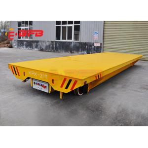 China Precast Rails 40T Steel Pallet Material Transfer Carts Battery Powered supplier