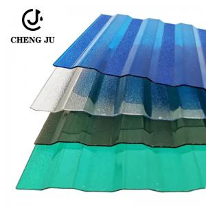 China Polycarbonate Translucent Roof Sheeting Customizable Fiber Resin Corrugated Sheet Tiles supplier