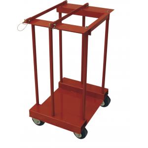 4 Gas Cylinder Pallet Rack , Easily Move Compressed Gas Bottle Rack With Caster