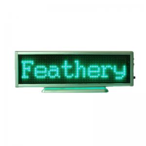 Green LED Scrolling Display Moving Sign Display Rechargeable/Edit By PC/B1664APG