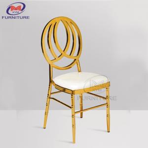 China Hotel Furniture Restaurant Chair Stainless Steel Banquet Wedding Chair supplier