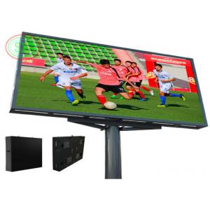 China Large Outdoor P8 led billboard With Column Iron steel cabinet 1024*1024mm supplier