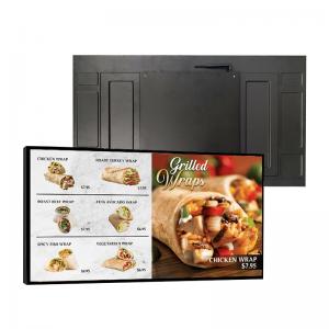 China 32 Inch Indoor Digital Menu Board 700 Cd/M2 Brightness Slim Design supplier