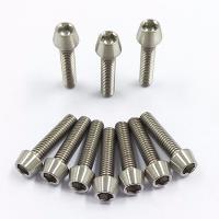 China Titanium Bolts Hex Socket Head Tap Head  Titanium Screw 1.0 Pitch DIN912 on sale