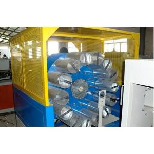 China Double Screw Plastic Extrusion Line , Fiber Reinforced Soft PVC Pipe Extruder Machine supplier