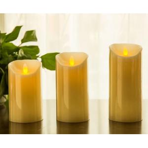 Flickering Candle Real Wax Flameless LED Candles with Dancing Flame 3" 4" 5"