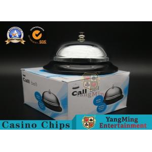 60 - 80mm Casino Poker Games Customized Metal Call Bell SGS Certification