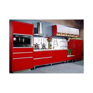 Cooking Bench Baked Lacquer MDF Kitchen Cabinets
