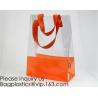 Vinyl Transparent PVC Gusset Bag Plastic Tote Shopping Bag For Packaging TPU