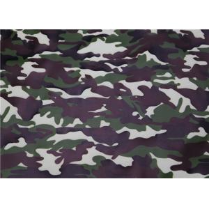 Camouflage Pattern PU Synthetic Leather , Premium PU Leather For Bags