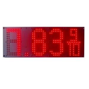 China 7000mcd Brightness Red Led Fuel Price Signs 7 Segment Led Display Board supplier