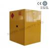 China Gabinete de almacenamiento grande amarillo de acero del líquido inflamable con la puerta doble de la alta superficie del lustre wholesale