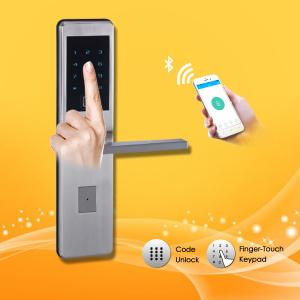 China Commercial Touch Screen Fingerprint Sensor Door Lock Elegant Appearance Design supplier