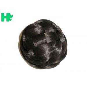Natural Color 100% Synthetic Hair Accessories High Temperature Wire Hair Bun Pieces
