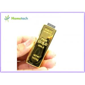China Creative design Gold Bar USB Flash Drive Memory disk 2GB / 4GB / 8GB / 16GB / 32GB supplier