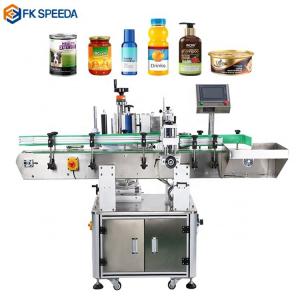 China Automatic Plastic Round Bottle Glass Bottle Labeling Equipment with 1935 mm Length supplier