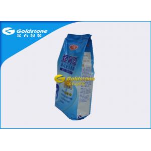 Food Grade Stand Up Powder Packaging Bags For Whey Protein / Milk Powder Quad Seal