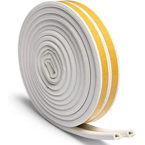 China EPDM caoutchouc auto-adhésif Tape d'étanchéité météorologique Section D 5/16 W 1/4 T 17 Ft L Noir supplier