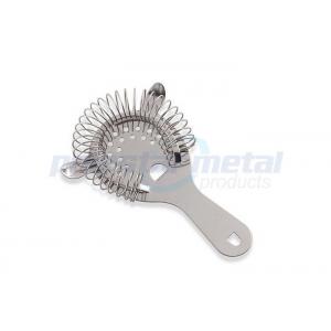 China Home Stainless Steel Kitchen Tools , Two Prong Hawthorne Cocktail Strainer supplier