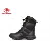 Black Mens Lace Up Genuine Leather Military Boots Water Resistant Fashion