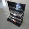 China 3 Tiers Acrylic Rack for Lipgloss Compartment Plexiglass Lipstick Display Stand wholesale